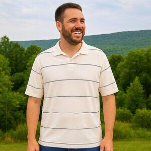 Eddie Bauer Striped Polo Size XL​​​​